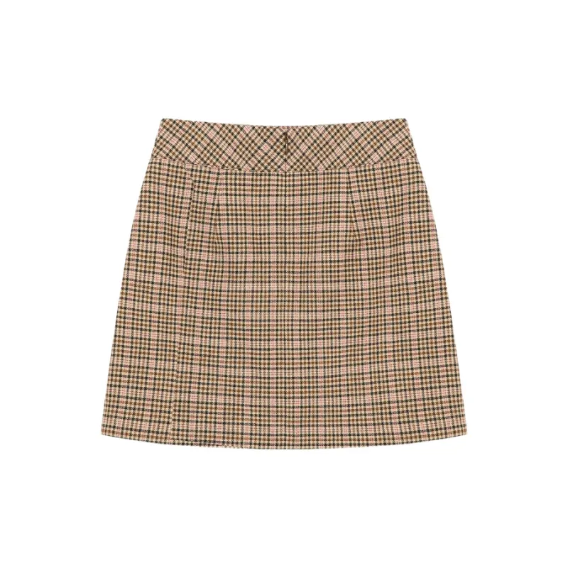 E.land Casual Short Skirts Women's Brown-1