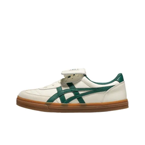 Asics Aaron Anti Slip Wear Resistant Low Top Skateboard Shoes Unisex Beige Green