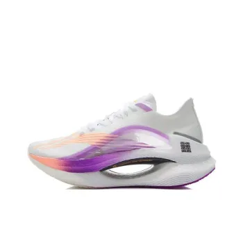 LiNing Jueying Cushioning Anti Slip And Wear Resistant Low Top Running Shoes Women's White Purple