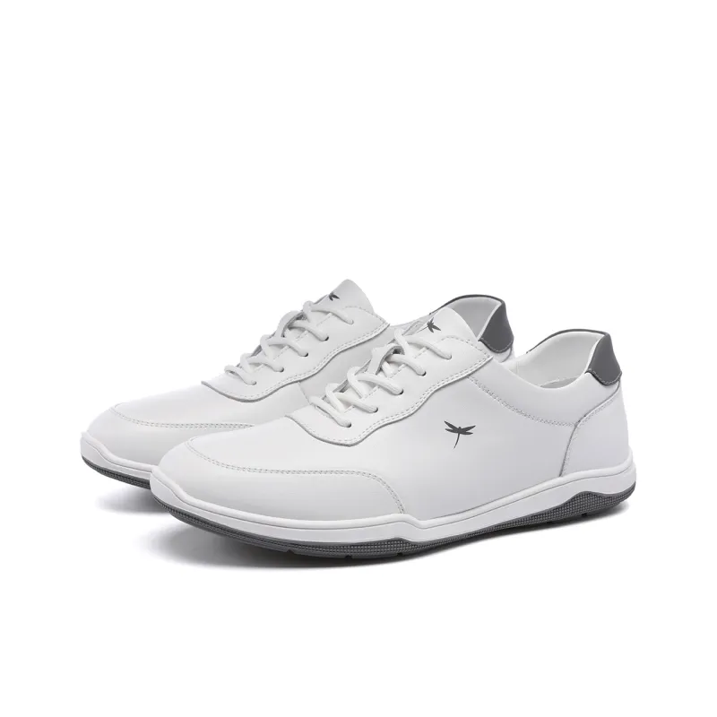 RED DRAGONFLY Leather Sports Shoes Wear resistant And Lightweight Low Top Casual Leather Travel Shoes-9