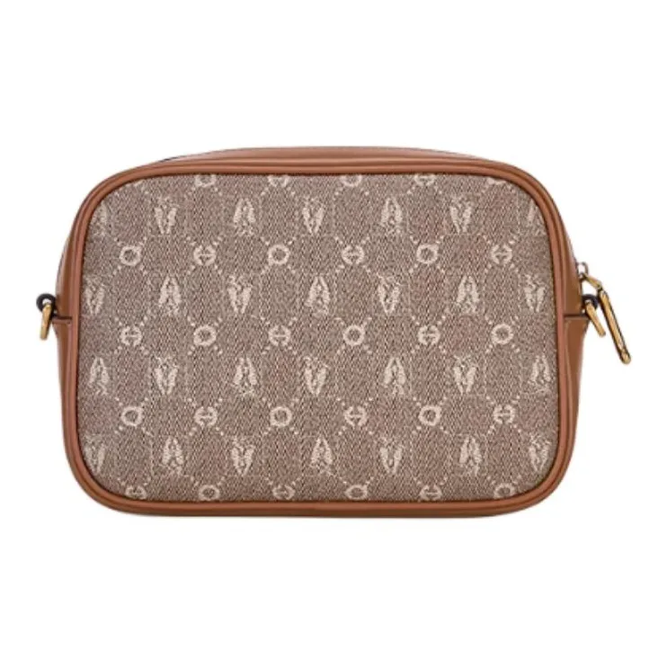 Hush Puppies Cow Leather Shoulder Bag Women's Khaki-3