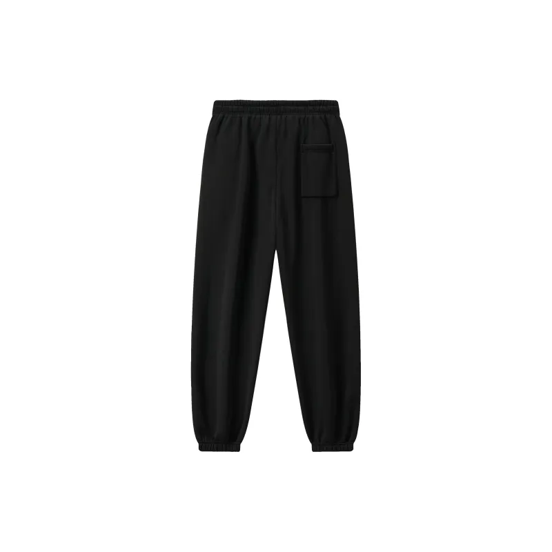 Small Columns Under The Sea Knitted Sweatpants Unisex Black-1