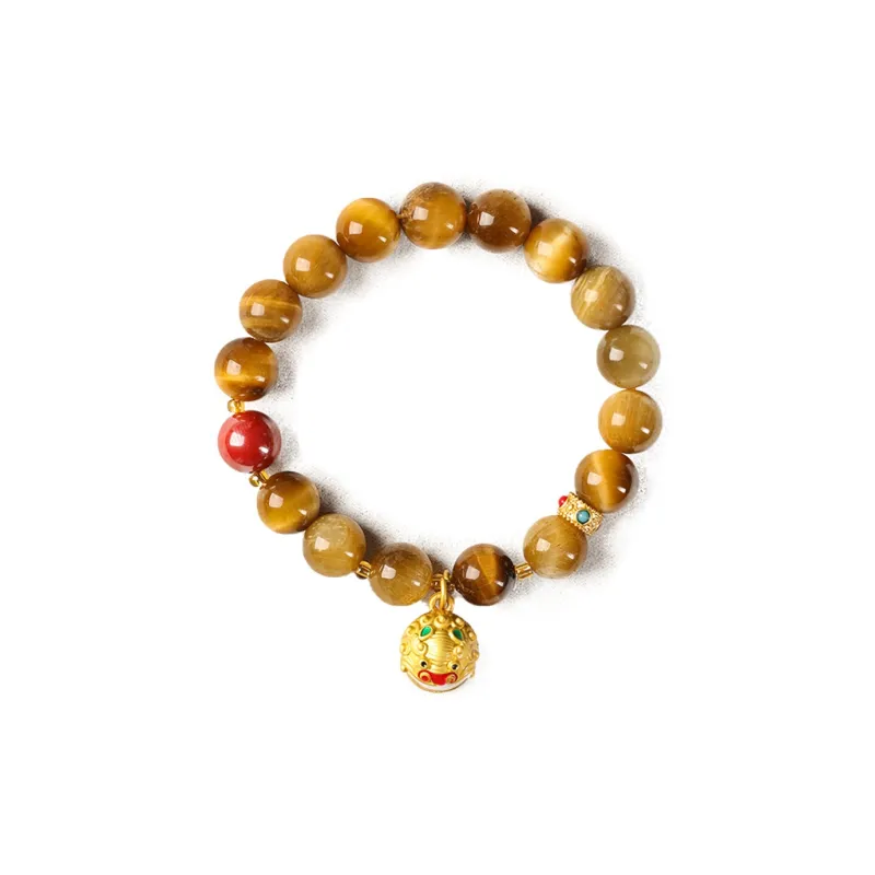 WJT Colored Glaze Jade Bracelets Unisex-5