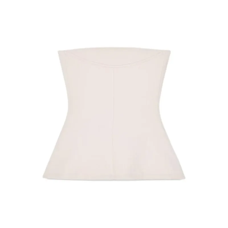 ZARA Strapless Top Women's Raw White-1