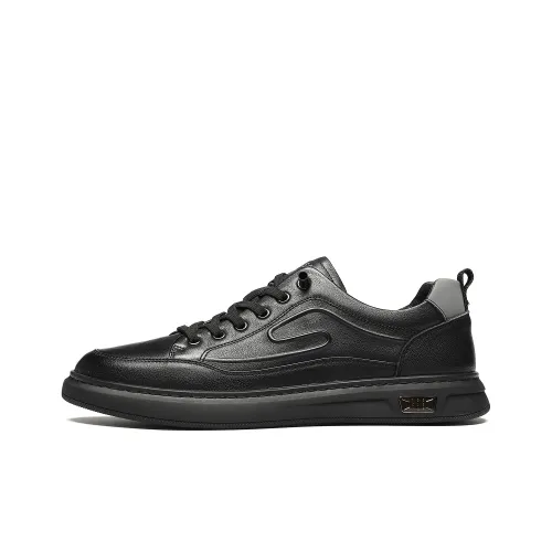 ST&SAT Skateboard Shoes Men Low Top White/Black