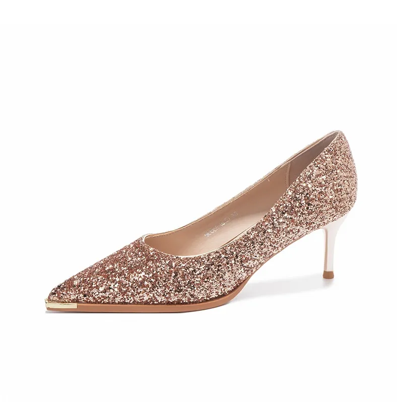 XIMO BULL High Heels Women's Gold-3