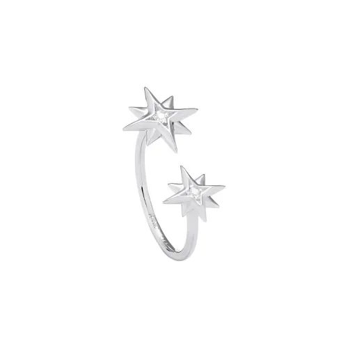 Radiant 925 Sterling Silver Rings Women's Silver