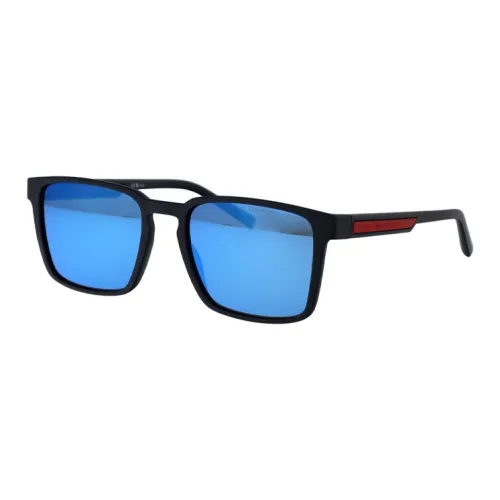 Tommy Hilfiger Polyamide Rectangular Sunglasses Men's Black