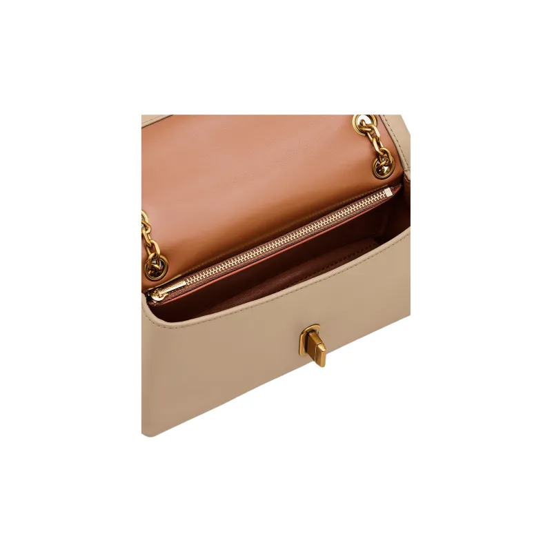 MARC JACOBS Leather Shoulder Bag Mini Women's Camel-3