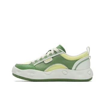 FILA COOKIES Cookie Shoes Abrasion Resistant Low Top Casual Shoes Women's Green Yellow