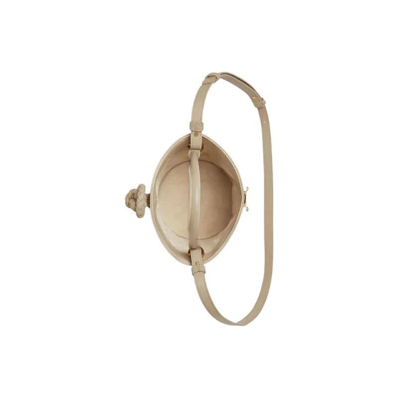 Bottega Veneta Calfskin Bucket Bag Handbag Trumpets Women's Light Brown-3