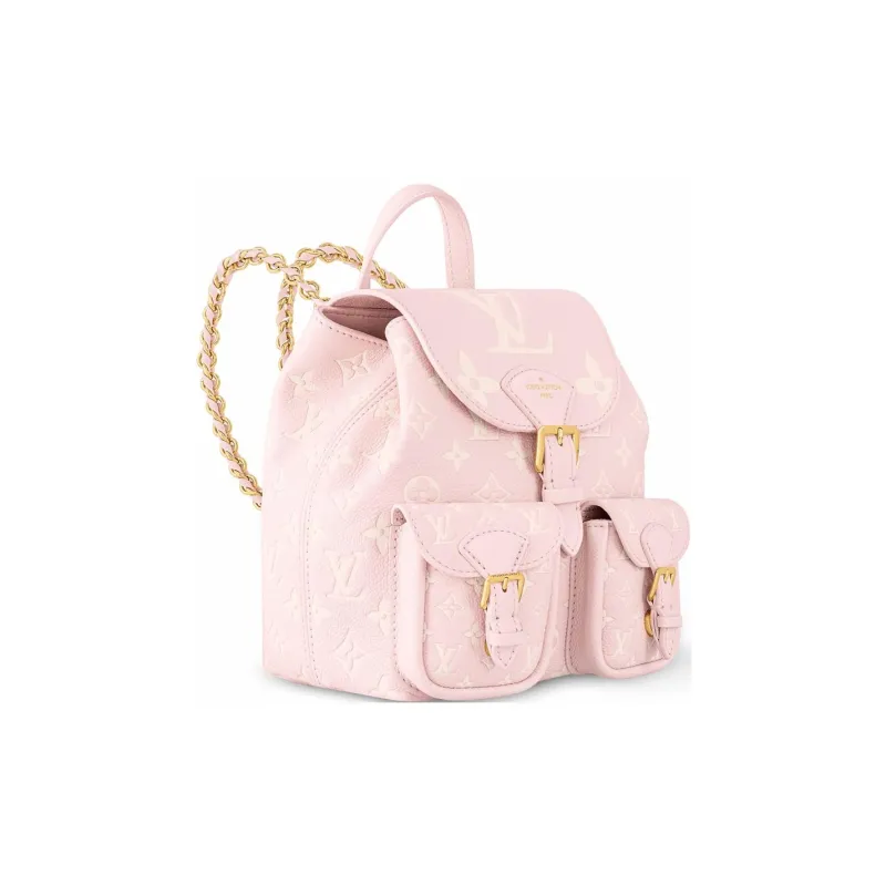 LOUIS VUITTON BACKUP Calfskin Backpack Women's Pink-1