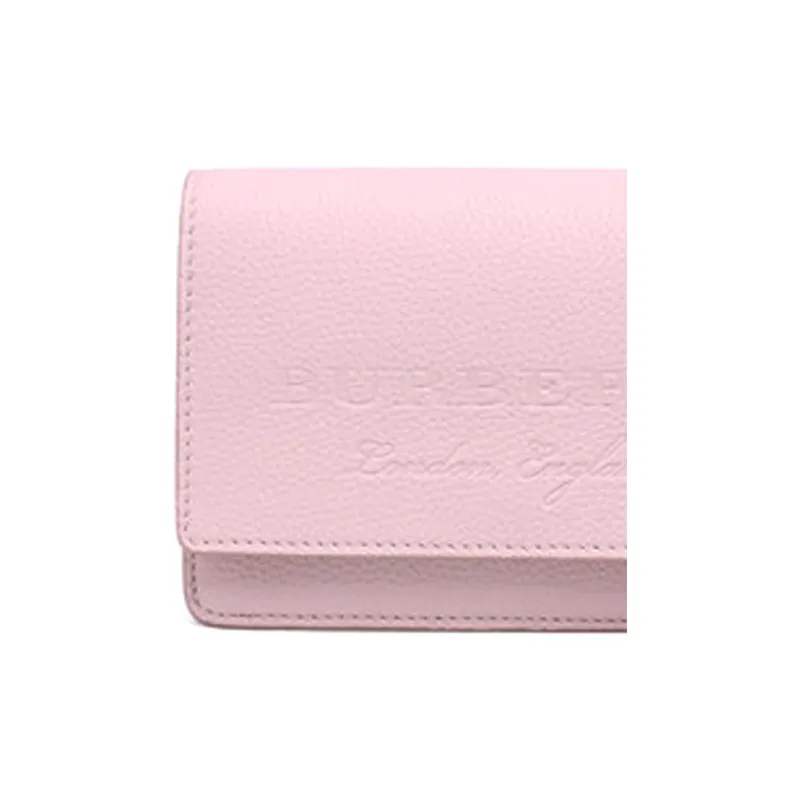 Burberry Cow Leather Shoulder Bag Crossbody Bag Women's Pink-2