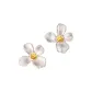 925 Sterling Silver Osmanthus Stud Earrings (Silver Style)