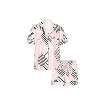 Victoria's Secret Pajama Set Women's Pink Stripes