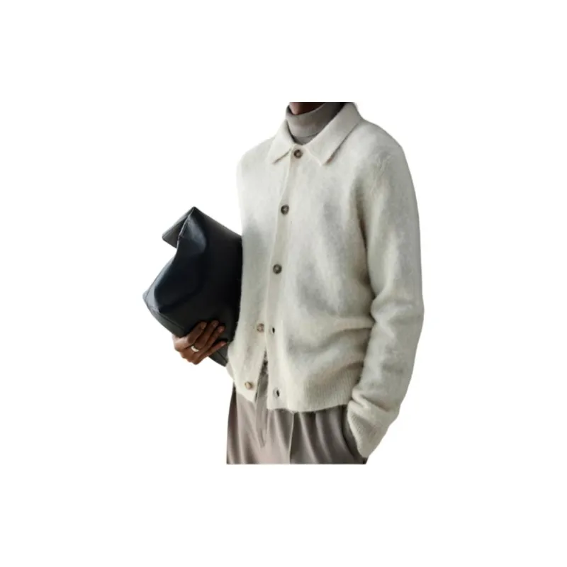H&M Knitwear Men Cream-2