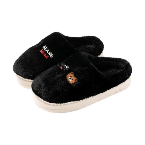 YUZHAOLIN Women's Fall And Winter Indoor Home Platform Warm Couple Velvet Slippers For Postpartum Recovery