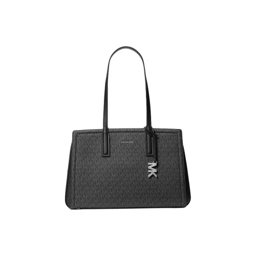 MICHAEL KORS Coated Canvas Tote Bag Shopping Bag Handbag Shoulder Bag Women's Black