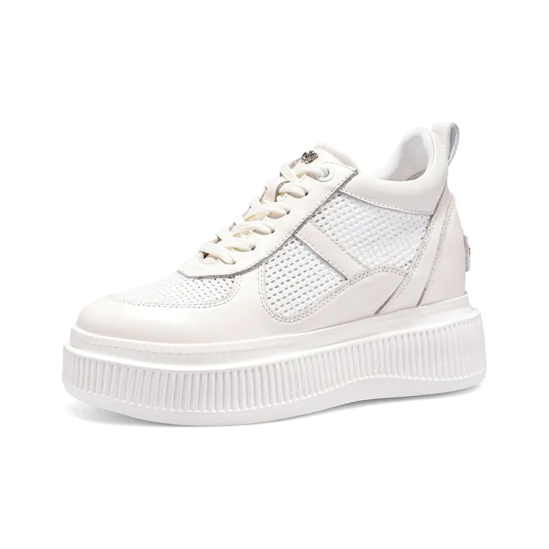 IiJin Low Top Woven Cut Out Trendy Sneakers & Casual Shoes Women's-1