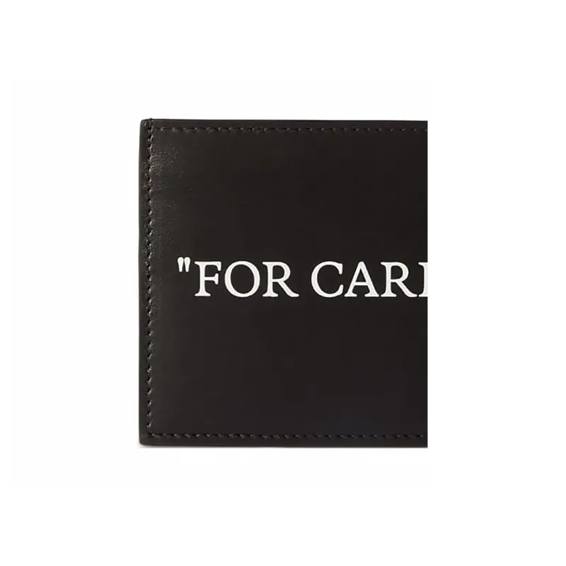 OFF WHITE Quote Card Holder Black-4