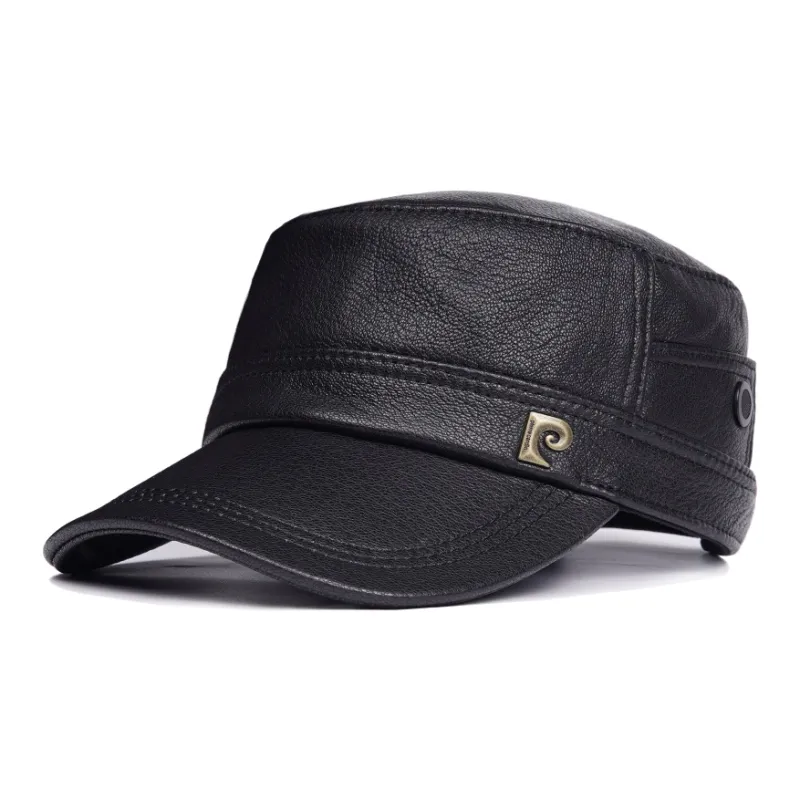 PIERRE CARDIN Polyester Goat Leather Baseball Caps Men's-0