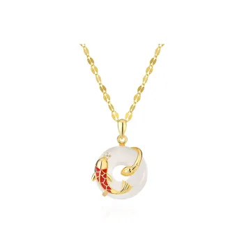 Master Kim Chalcedony Necklaces Women's