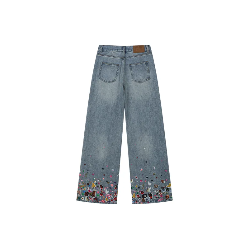 UOOYAA Jeans Women's Denim Blue-1