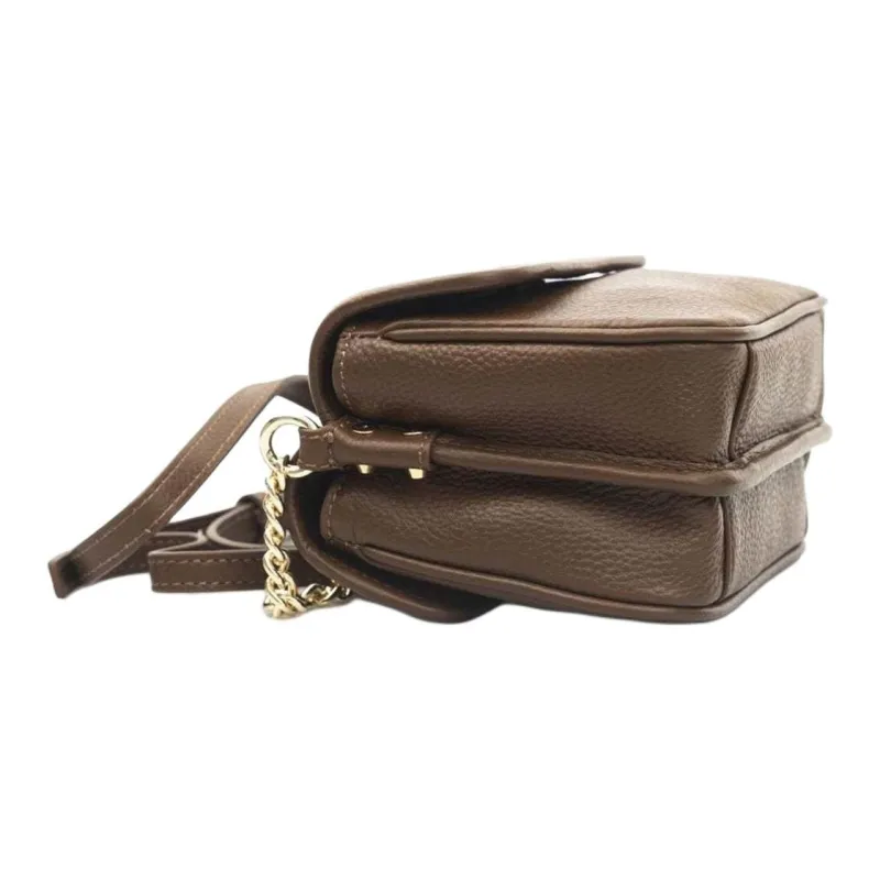 CERRUTI 1881 Leather Crossbody Bag Shoulder Bag Women's Brown-3