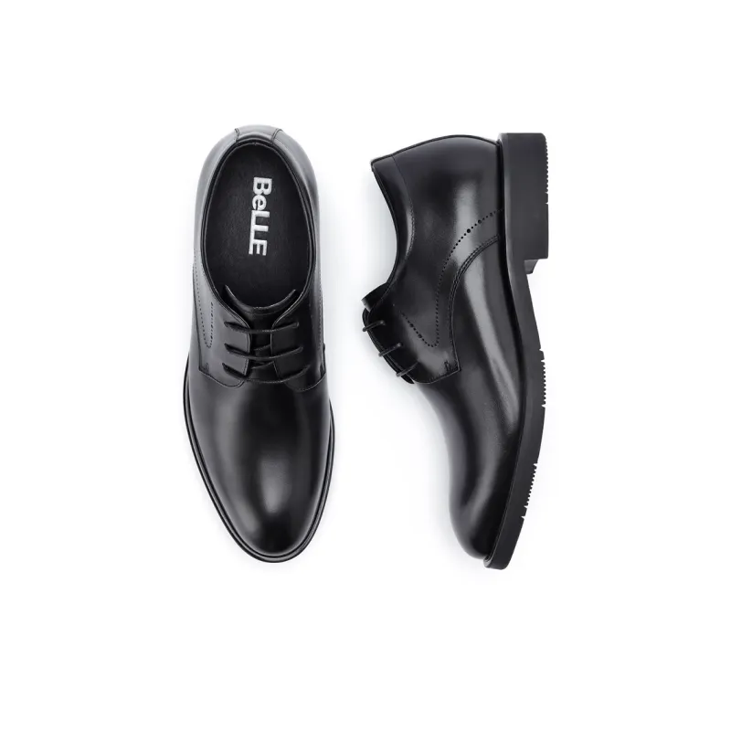 BELLE Dress Shoes Men Low Top Black, Brown-1