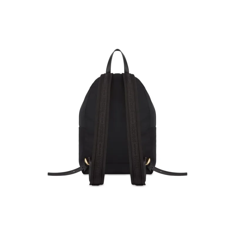 MOSCHINO Polyester Backpack Unisex Black-1