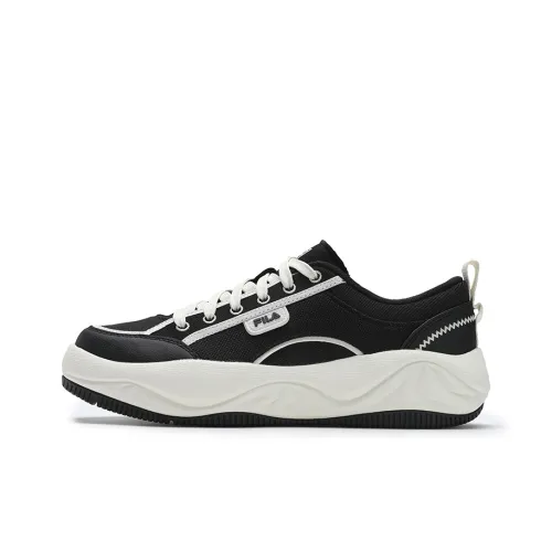 FILA COOKIES Coverage, Abrasion Resistant, Lightweight, And Breathable Low Top Canvas Shoes Men's Black White