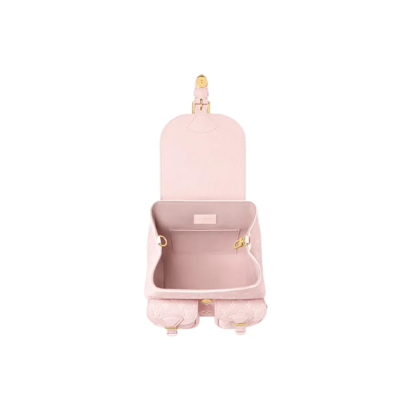 LOUIS VUITTON BACKUP Calfskin Backpack Women's Pink-3