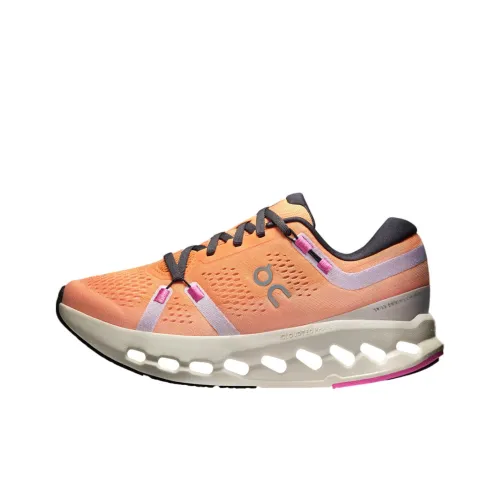 On Cloudsurfer Anti Slip Wear Resistant Low Top Running Shoes Women's Orange Yellow