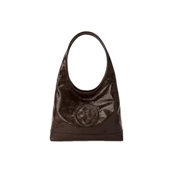 CASSILE Sheepskin Shoulder Bag Women's Chocolate