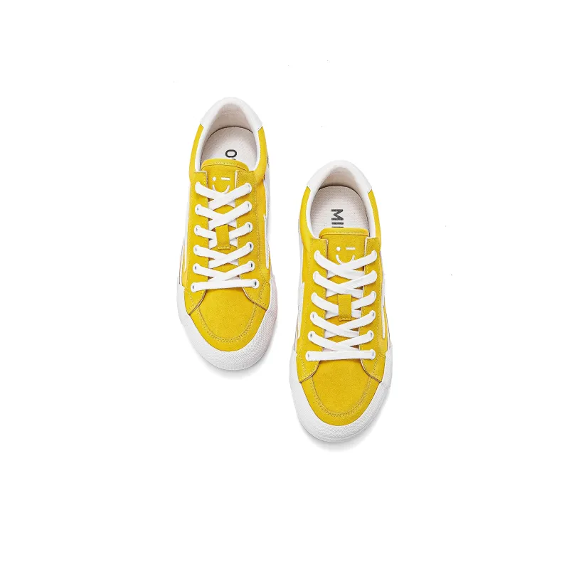 MINISO Lightning Vengeance Storm Collection Skateboard Shoes Unisex White Yellow-4