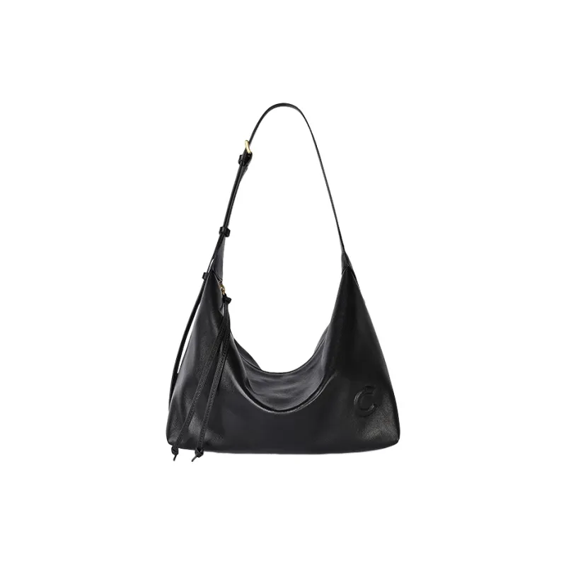 CASSILE Sheepskin Shoulder Bag Regular Women's Black-1