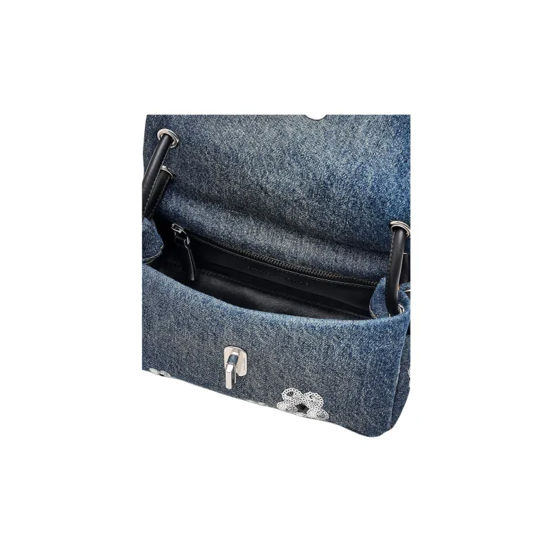 MARC JACOBS Denim Handbag, Shoulder Bag Mini Women's Denim Blue-4