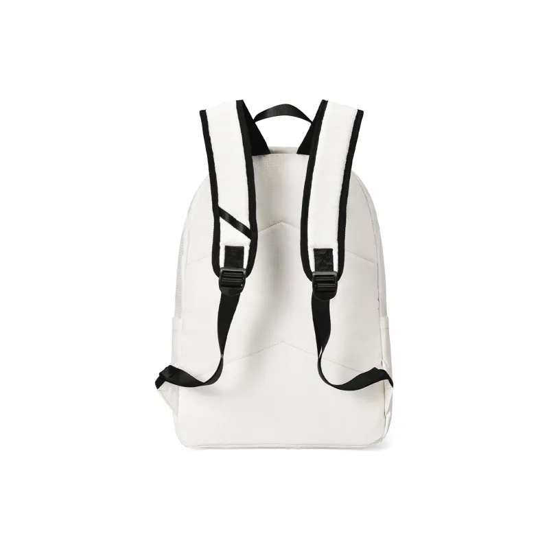 FINITE LOOP Recycled Polyester Backpack Unisex White-7