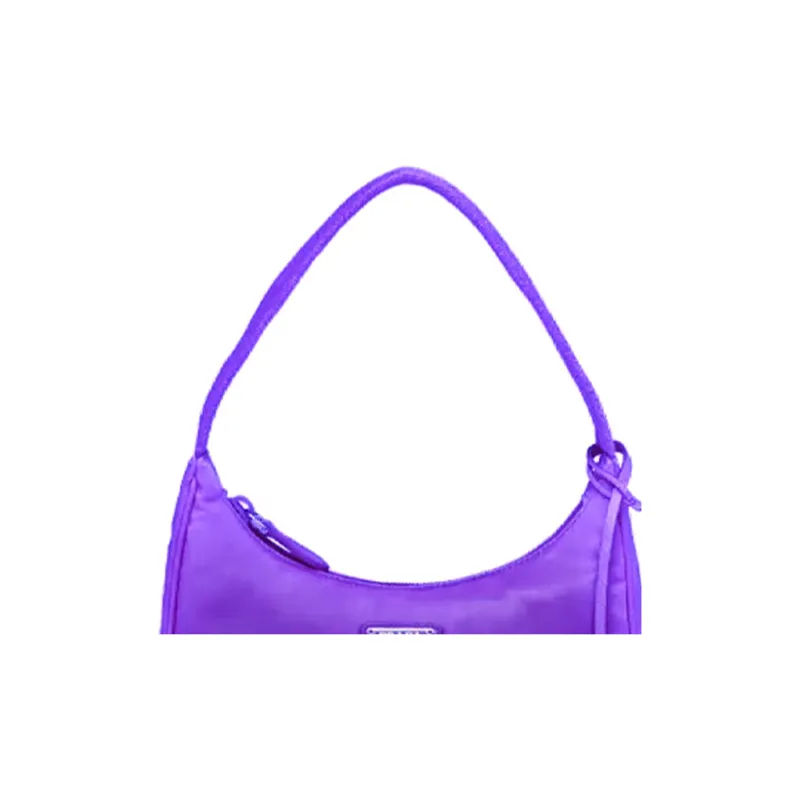 PRADA Re-Edition Nylon Shoulder Bag Handbag Women's Iridescent Purple-3