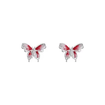 ZWU 999 Fine Silver Stud Earrings Women's