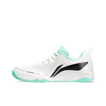 LiNing Cushioned Breathable Slip-Resistant Low-Top Table Tennis Training Shoes Unisex White Green