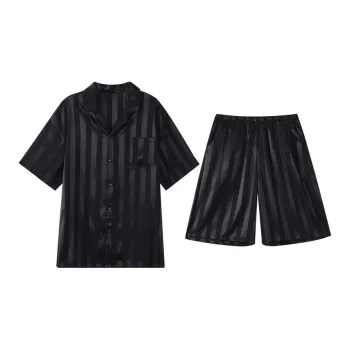 Qiao Ni Tong Pajama Set Men's Black