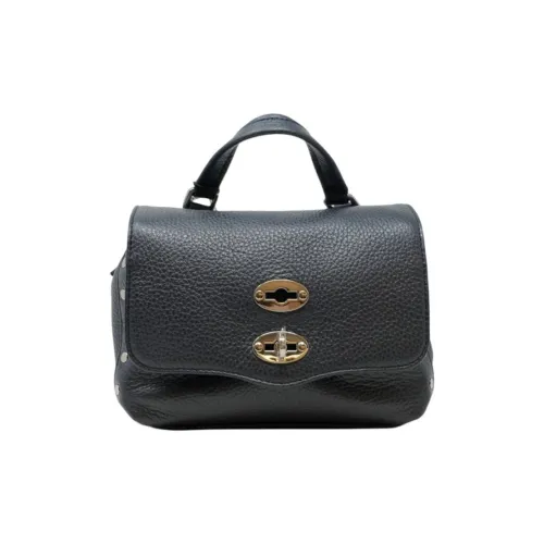 Zanellato Postina Leather Shoulder Bag Crossbody Bag Handbag Women's Dark Blue