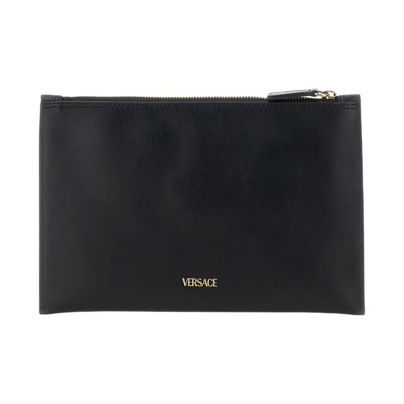 FANSIZHE Medusa Cow Leather Clutch Women's Black-1
