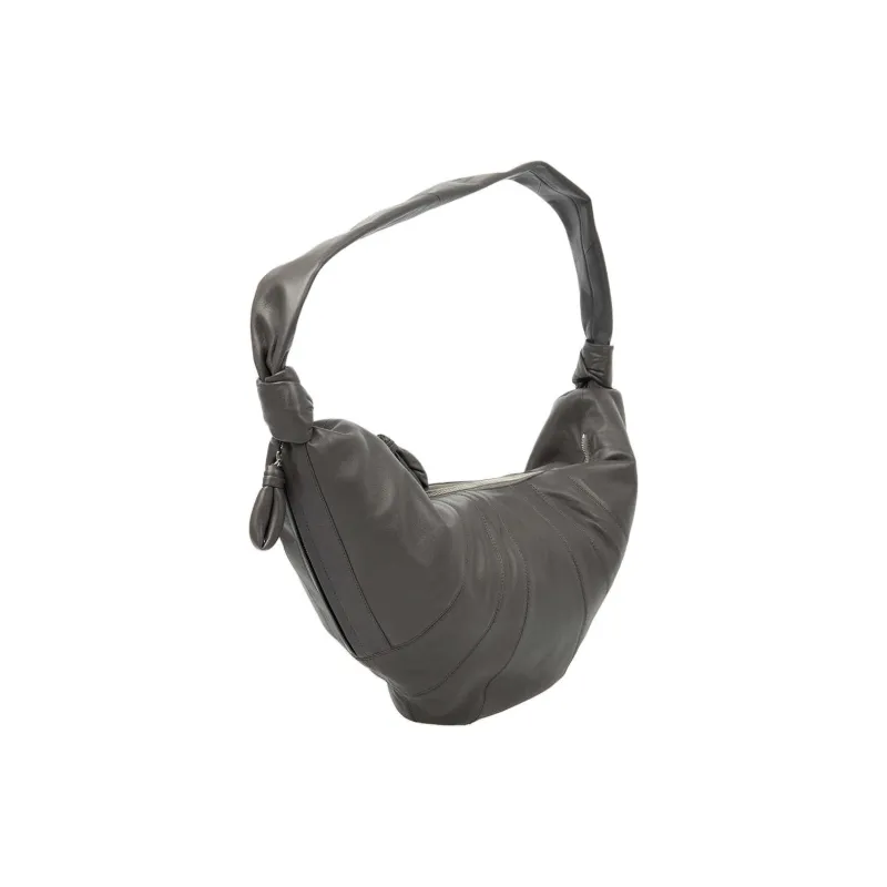 Lemaire Lambskin Shoulder Bag Large Size Women's Dark Brown-1