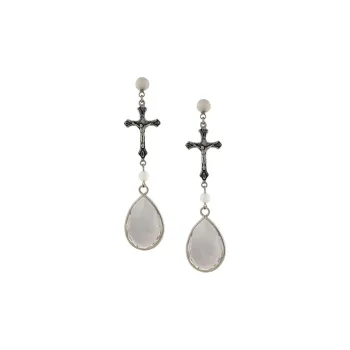 Givenchy Crucifix Pendant Earrings