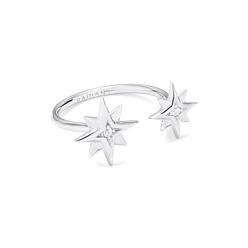 Radiant 925 Sterling Silver Rings Women's Silver-1