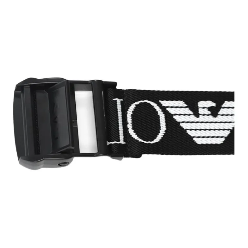 EMPORIO ARMANI Logo print Buckled Belt-4