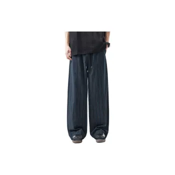 WELTER EXPERIMENT Fashion Casual Pants Unisex Black Blue Color Scheme