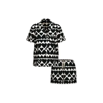 Victoria's Secret Pajama Set Women's Black